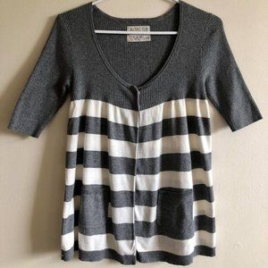 Short sleeve baby doll cardigan